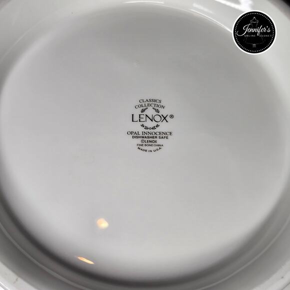 Lenox Opal Innocence Round Covered Vegetable Bowl - Picture 8 of 10